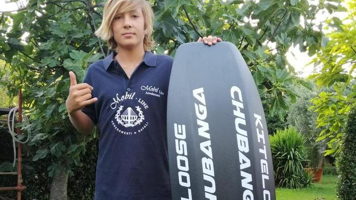Due medaglie nel kiteboarding per il giovanissimo Andrea Principi