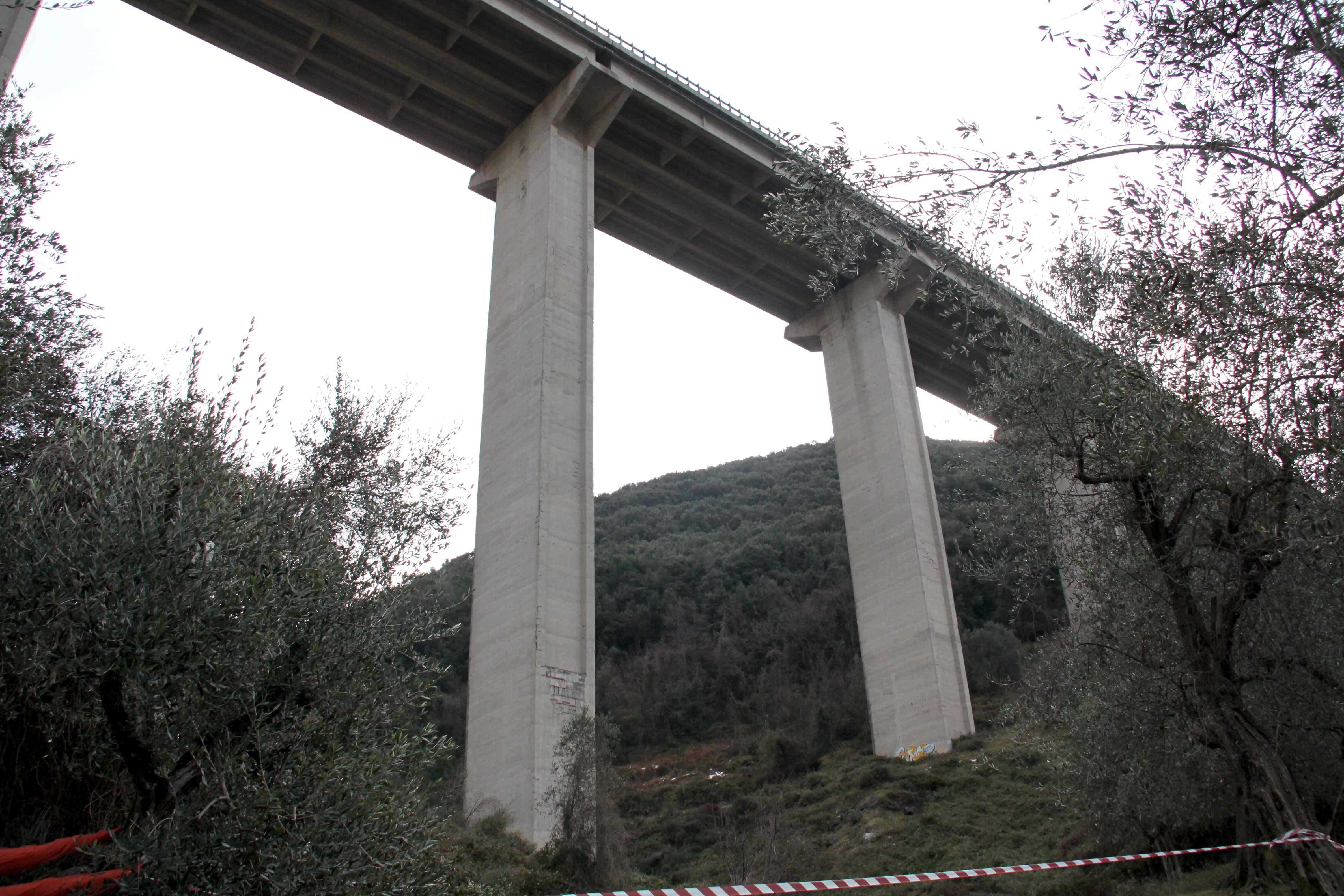Viadotto dell'autostrada all'altezza di Bozzano