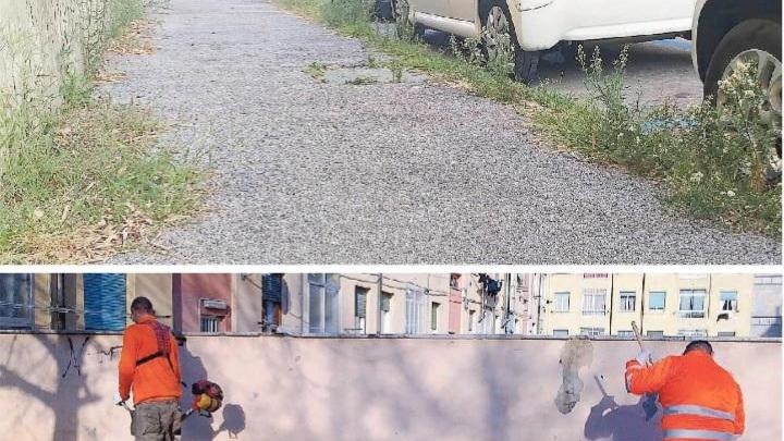 Erbacce su strade e marciapiedi: potenziati i servizi di pulizia