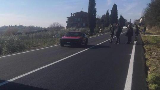 Senso unico alternato sulla strada di Toiano