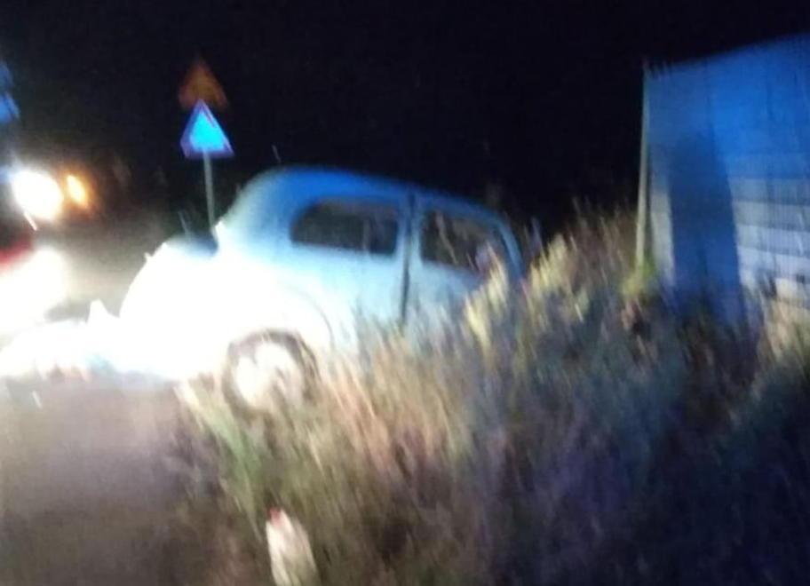 L’auto della vittima finita fuori strada a Franciana