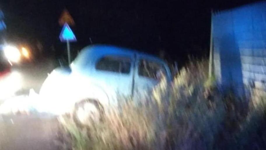 L’auto della vittima finita fuori strada a Franciana