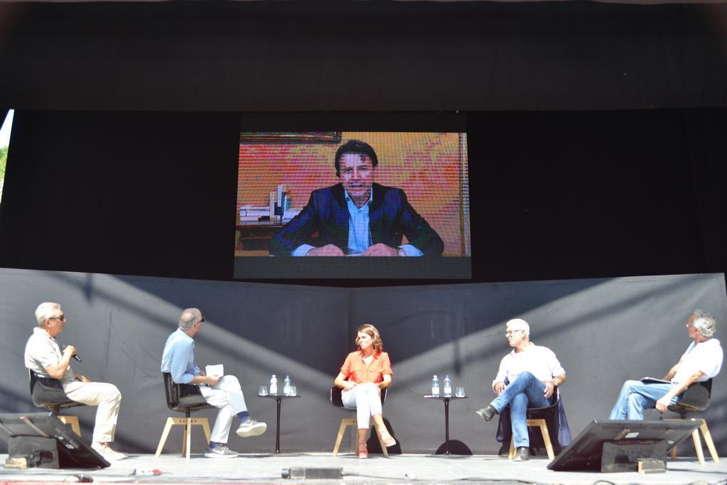 Giuseppe Conte, presidente del Consiglio incaricato, in collegamento con la Versiliana (Fotomania/Paglianti)