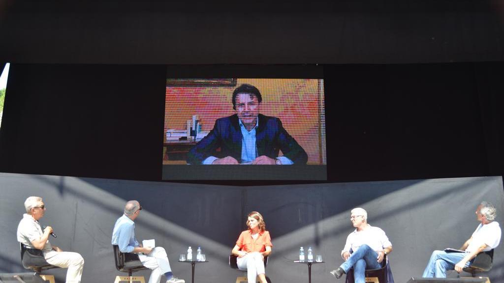 Giuseppe Conte, presidente del Consiglio incaricato, in collegamento con la Versiliana (Fotomania/Paglianti)