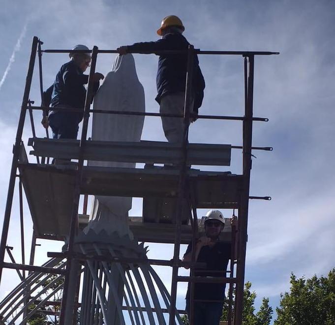 Restauro della Madonna, il cantiere procede spedito 