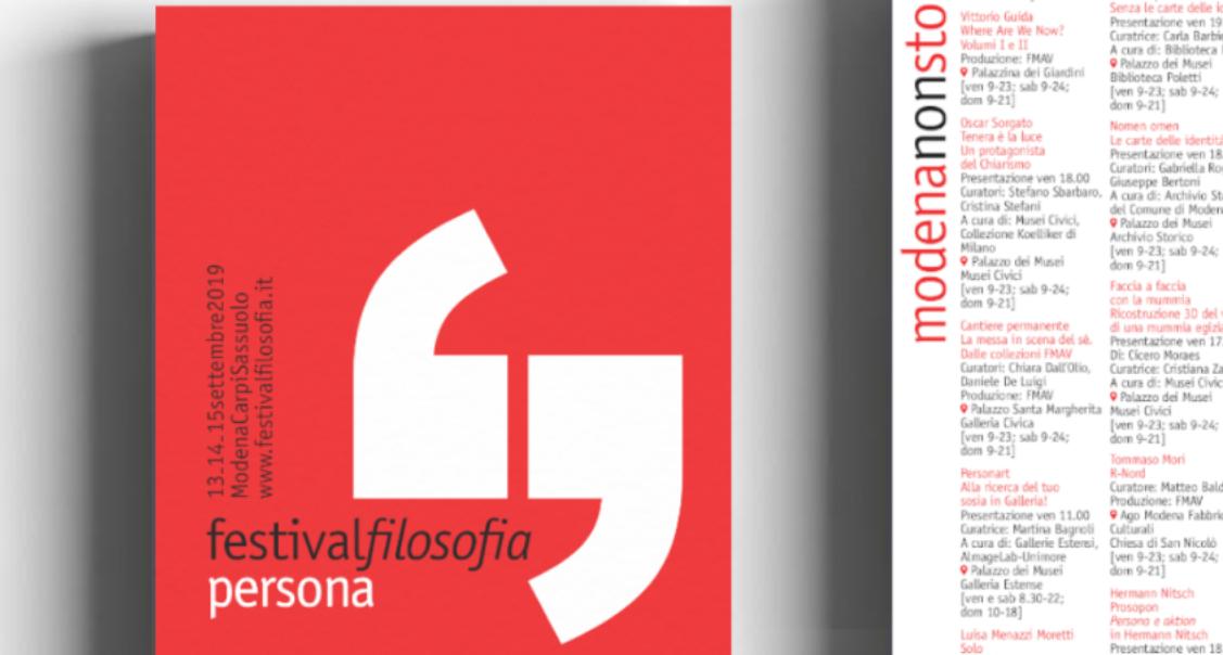 Festival Filosofia 2019 sulla persona - Scarica il libretto del programma 