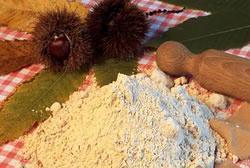 La farina di castagne, prodotto tipico della Lunigiana