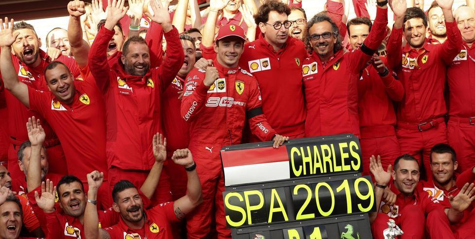 Trionfo Ferrari A Spa con Leclerc torna a vincere