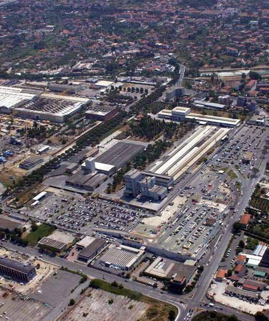 L'area industriale in cui si trova lo stabilimento Sanac, a Massa