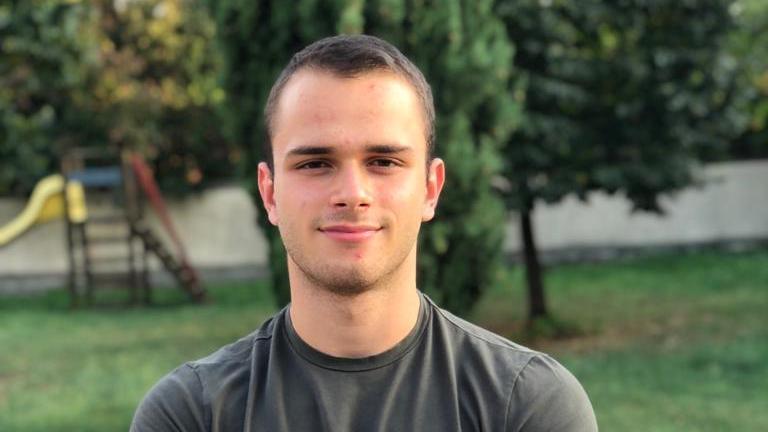 Il neo diplomato Thomas Reali