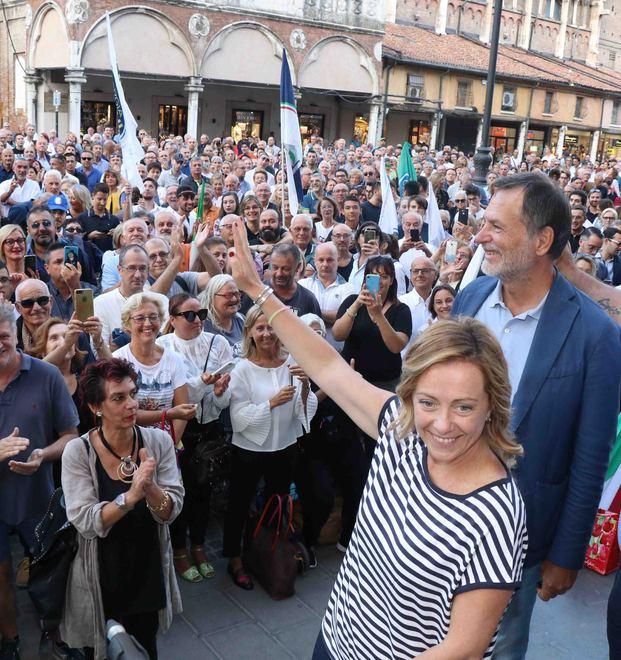 Meloni: centrodestra alla “ferrarese” modello per la Regione 