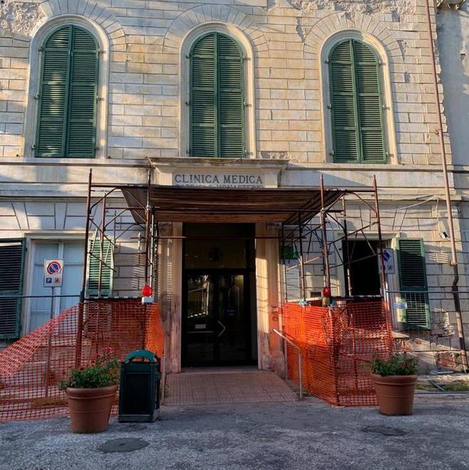 L'edificio che ospita il reparto di reumatologia