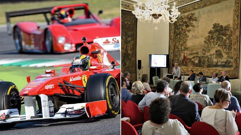 La Ferrari gira al Mugello e la presentazione dello studio Irpet