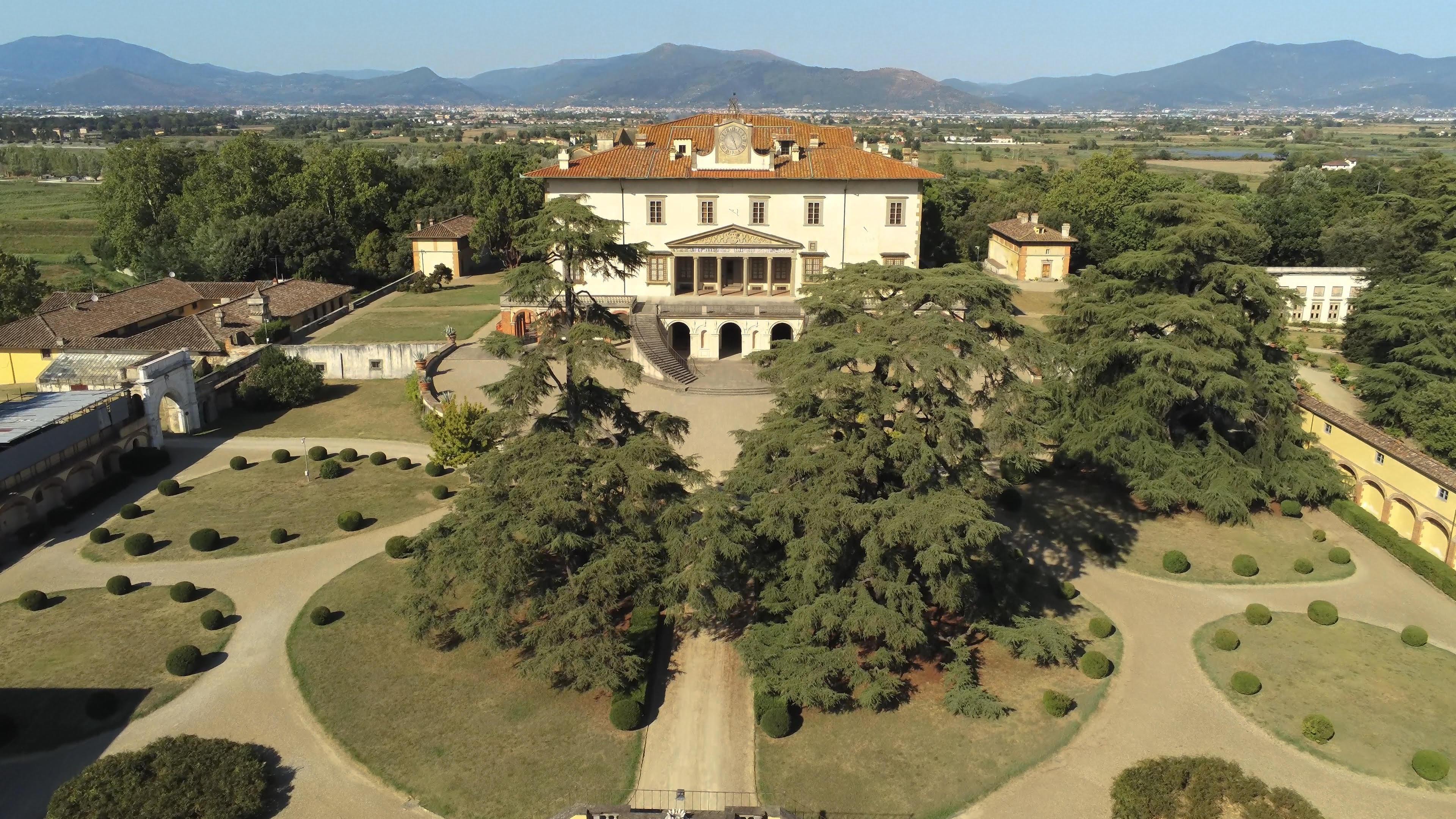 La Villa Medicea vista dall'alto