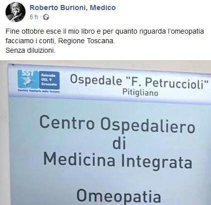 L’ospedale di Pitigliano nel mirino del virologo guru 