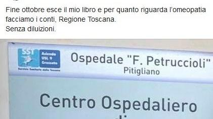 L’ospedale di Pitigliano nel mirino del virologo guru
