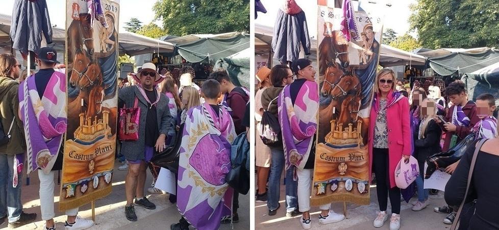 Nel dopo palio partono gli sfottò del Borgo: contradaioli in cappotto... per il cappotto 