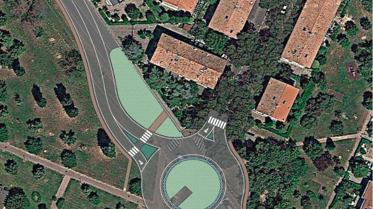 Modena, apre la nuova rotonda tra via Morane, Liguria e Toscana