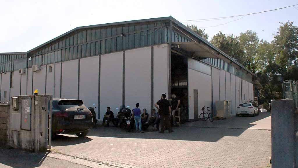 L'officina dove è avvenuto l'incidente