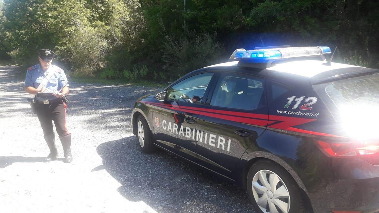 L'intervento dei carabinieri a Pontremoli