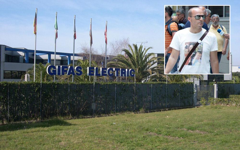 La sede della Gifas a Piano del Quercione ed Andrea Maccioni in tribunale a Firenze