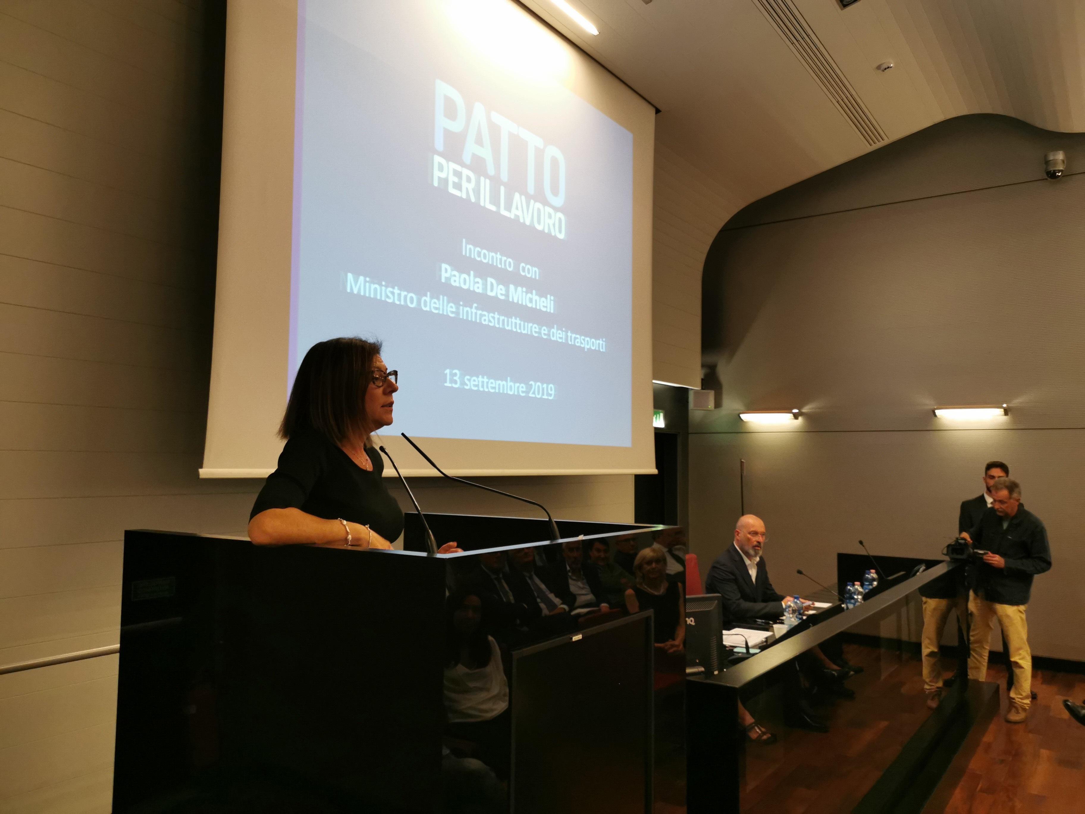 Ministro, De Micheli "Bretella Sassuolo-Campogalliano: via libera entro pochi giorni" 