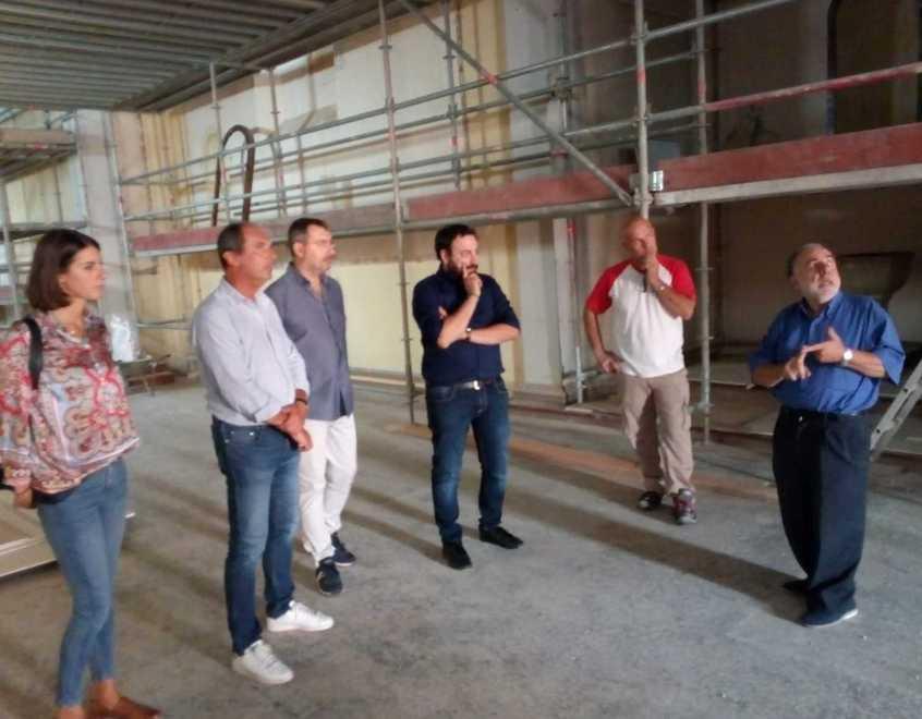 Lavori post sisma in chiesa a Burana Rifatta la cuspide del campanile 