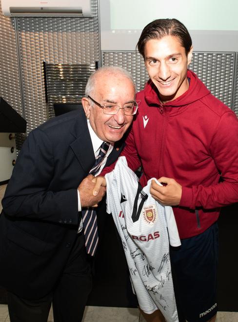 La Reggiana in visita al regno di Amadei «Voglio il massimo» 