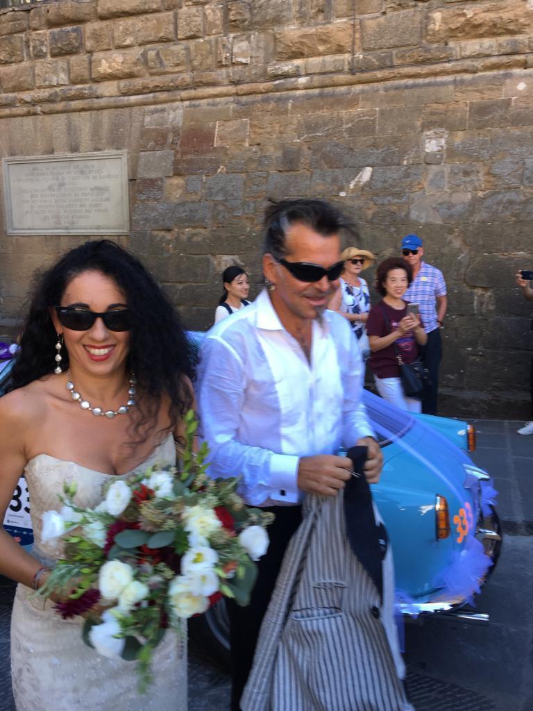 Piero Pelù e Gianna Fratta si sono sposati a Firenze