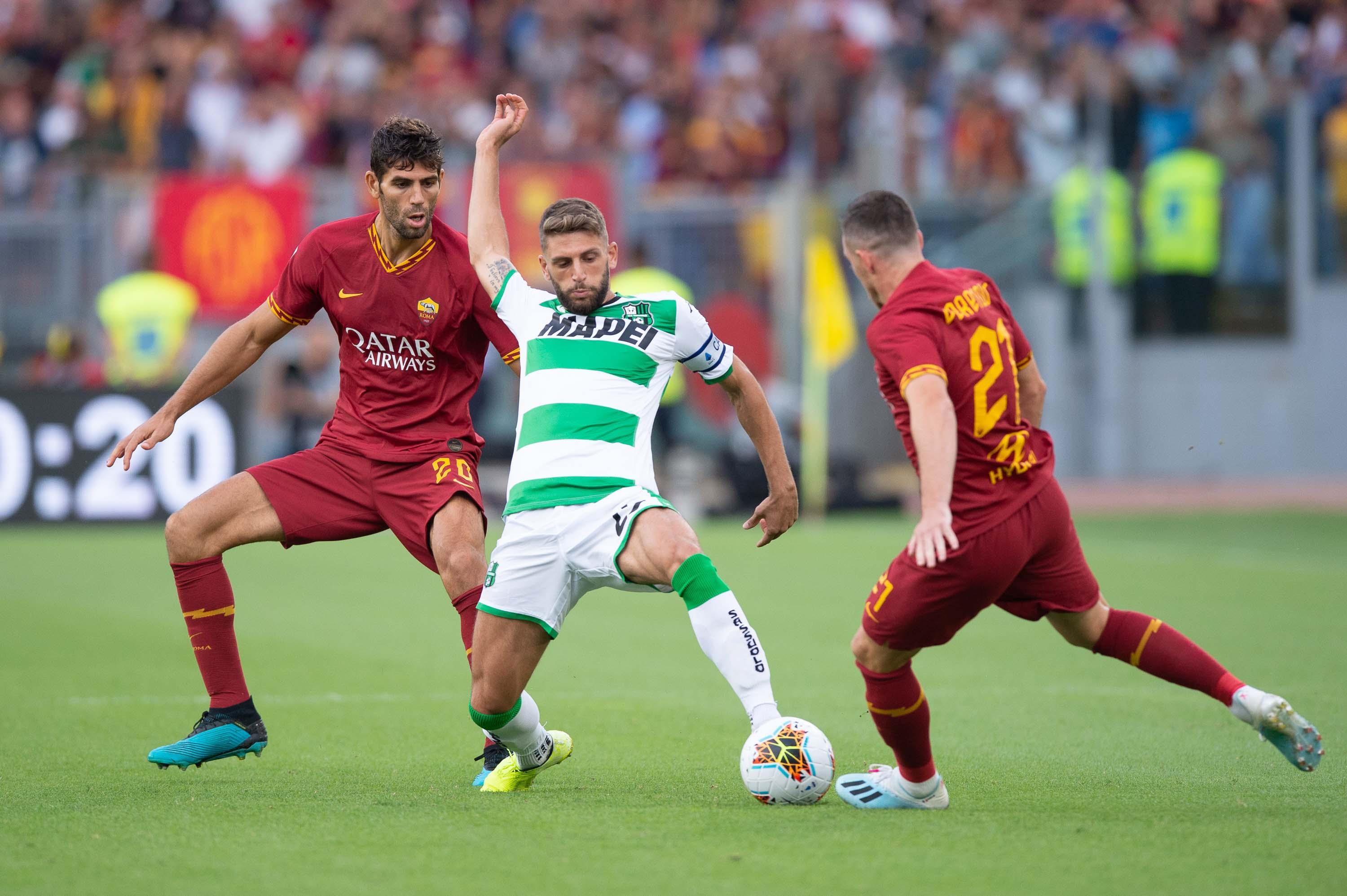 Berardi non basta, Sassuolo travolto da un poker a Roma