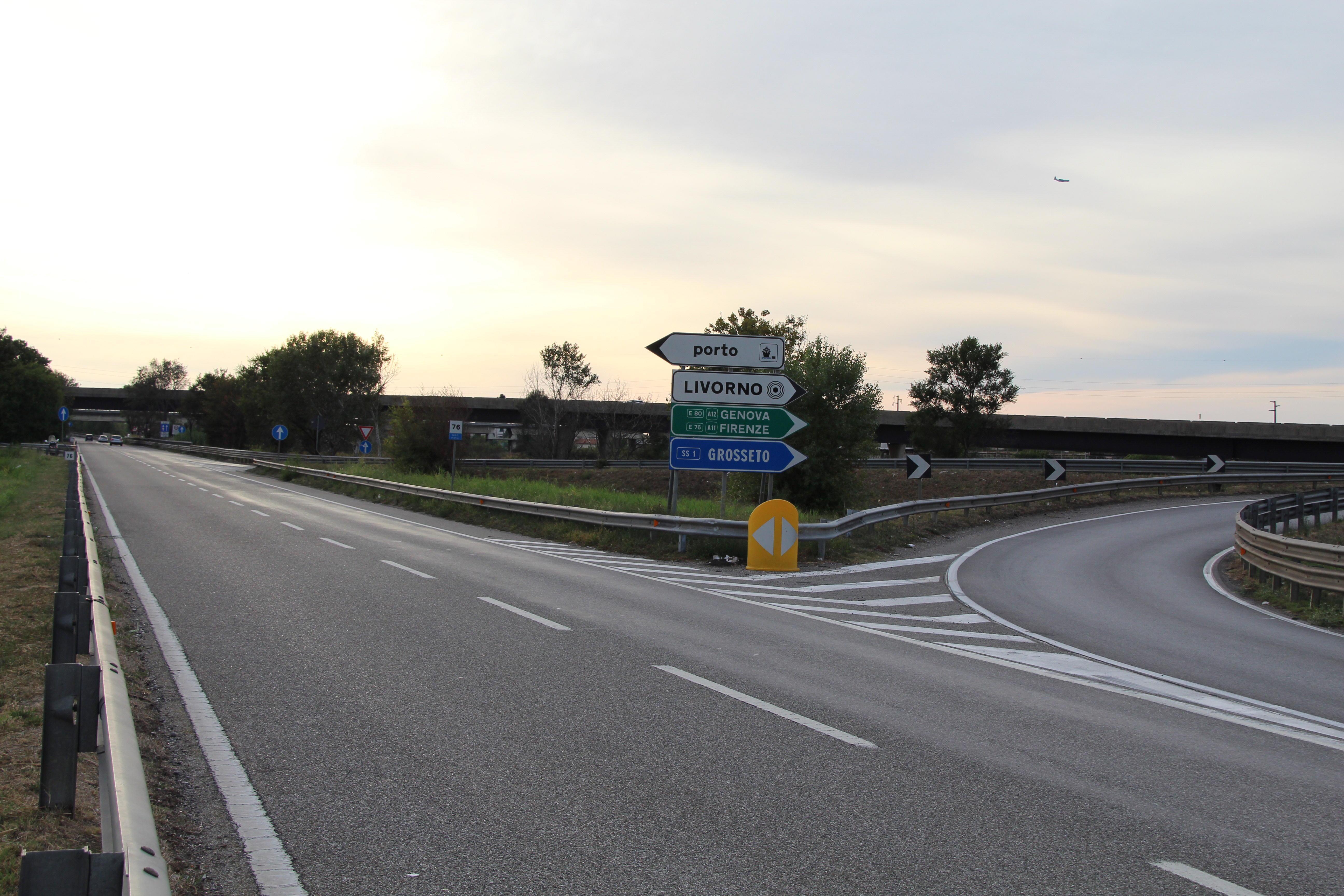 Lo svincolo dove è accaduto l'incidente