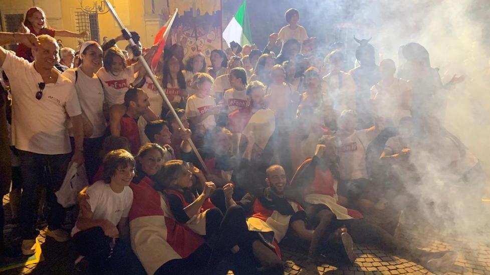 Tripudio biancorosso al Calambur 2019 Vince il rione Le Fonti