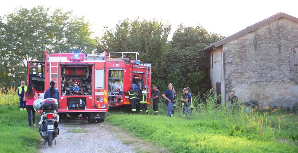 Incendio in un casolare