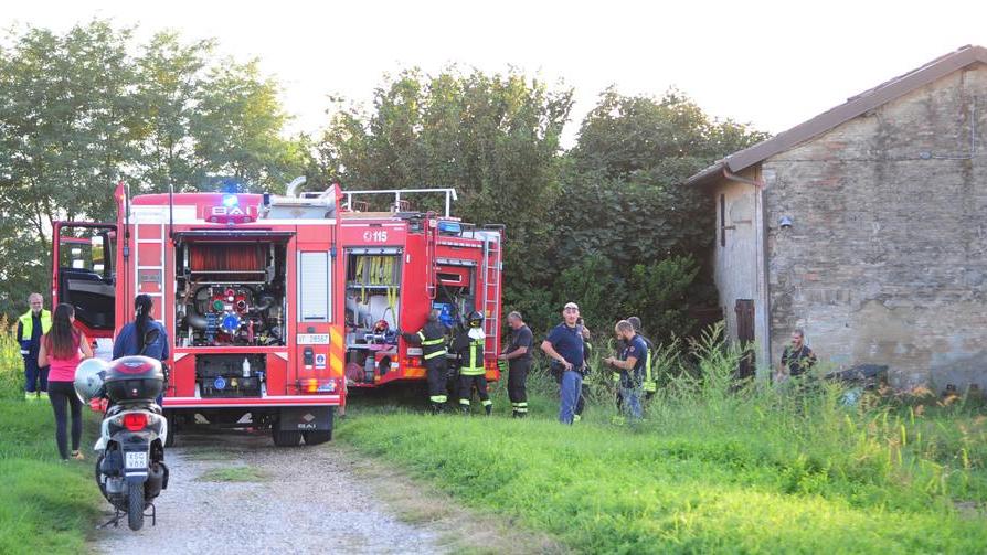Incendio in un casolare