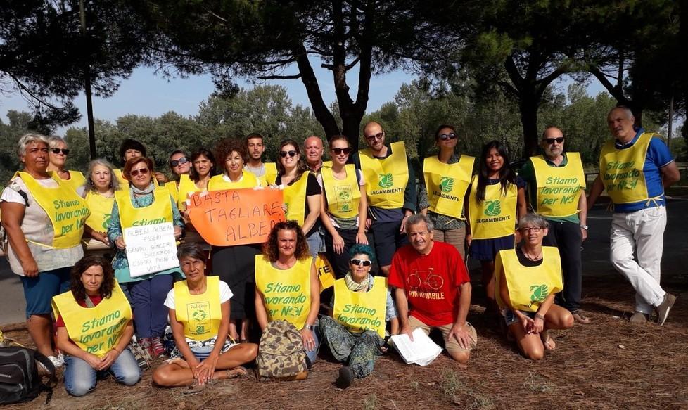 «Gli alberi e le ciclabili devono coesistere» Legambiente protesta 