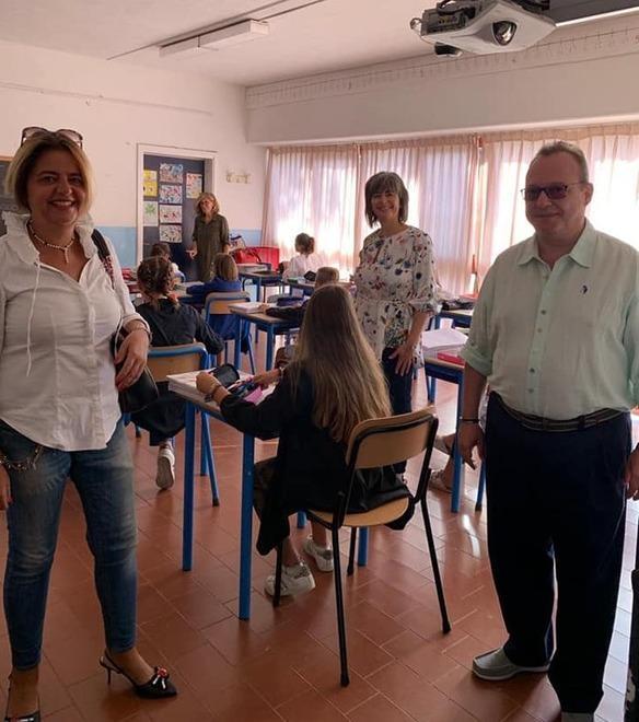 Bandini e Del Carlo il saluto nelle classi