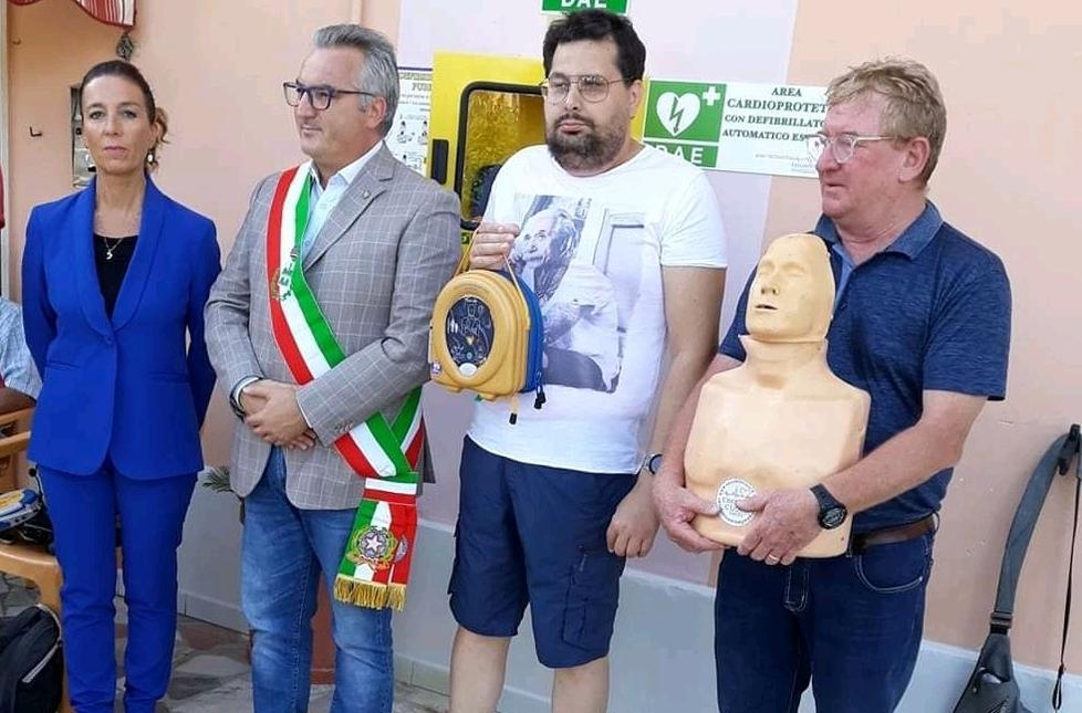 Defibrillatore donato dai familiari di Bellomini 