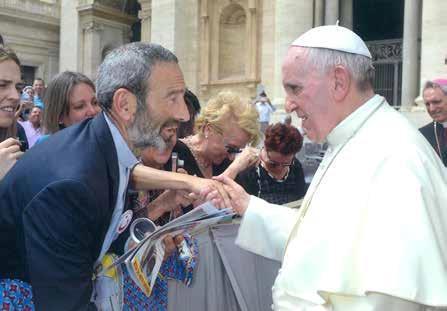Don Donato Agostinelli con Papa Francesco