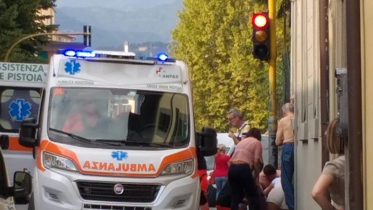 Un momento dei soccorsi