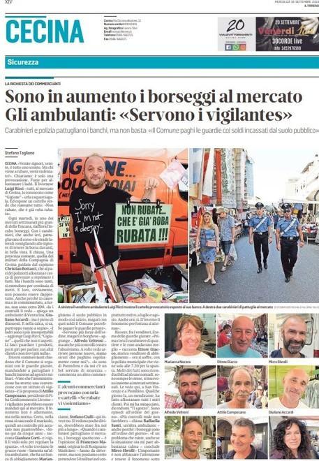 Altri due borseggi al mercato Il Comune: «Ma sono in calo»