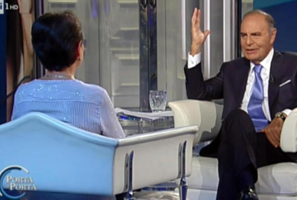Lucia Panigalli intervistata da Bruno Vespa a Porta a porta