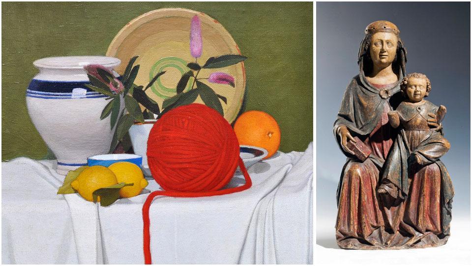 Una natura morta di Oscar Ghiglia e una scultura trecentesca fra le opere esposte alla Biennale dell’Antiquariato