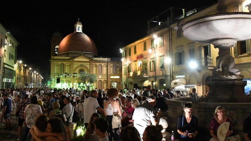 Piazza del Duomo durante un’edizione del passato della Notte Bianca