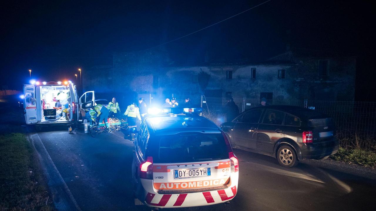 I soccorsi per un incidente nella zona di Monsummano (foto d'archivio)