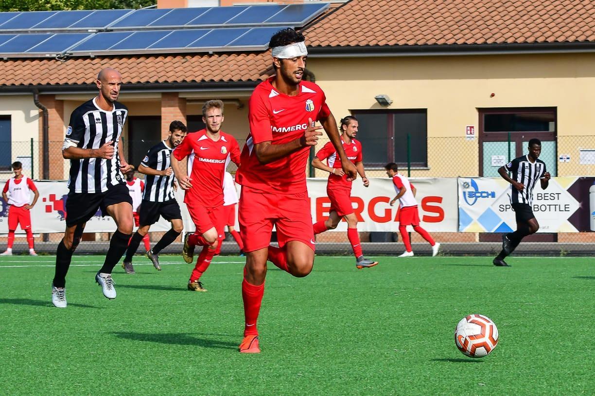 Aiman Bouhali ha subito un infortunio alla testa nel primo tempo