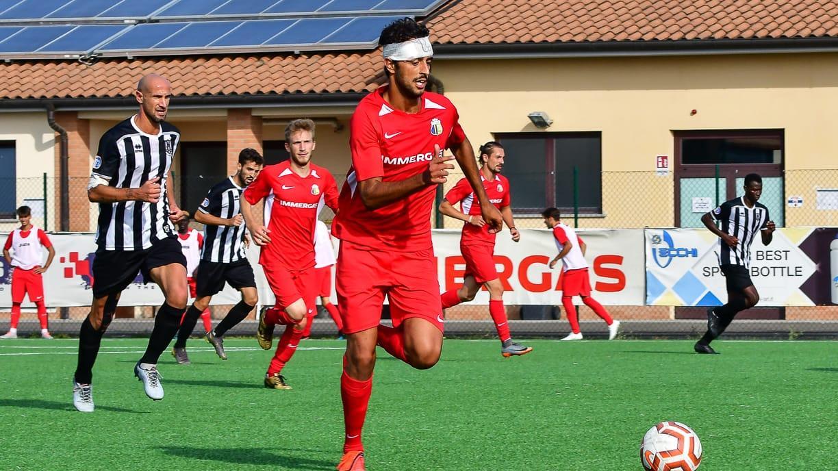 Aiman Bouhali ha subito un infortunio alla testa nel primo tempo