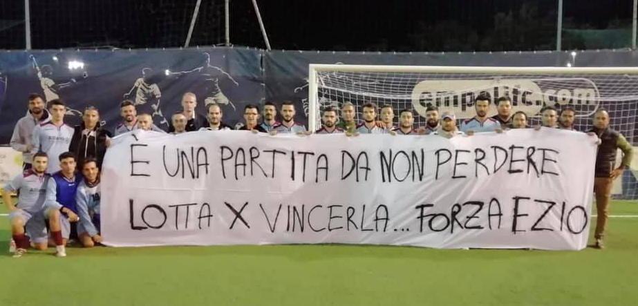 La vicinanza a “Sampei” arriva anche dai campi del calcio amatoriale