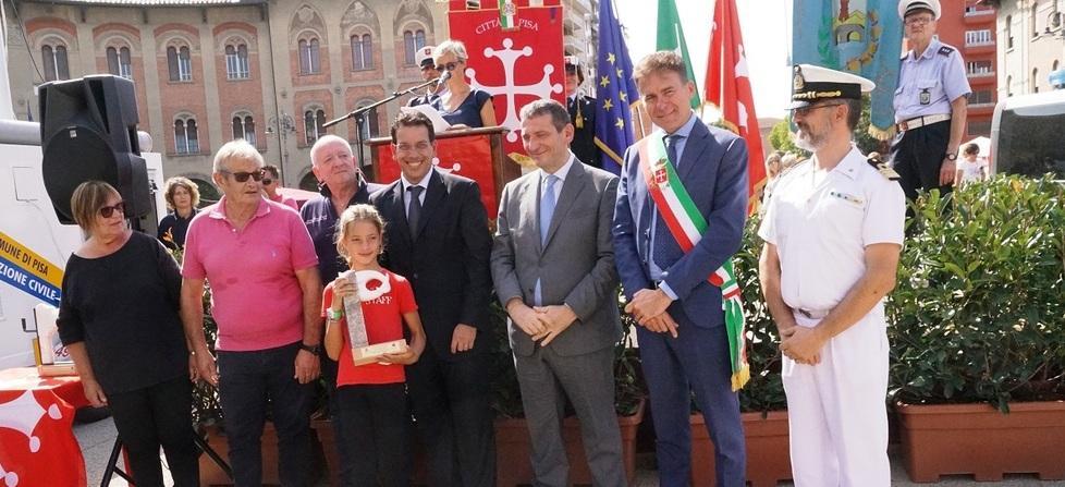 Premiata perché salvò una coetanea in difficoltà nelle acque di Tirrenia