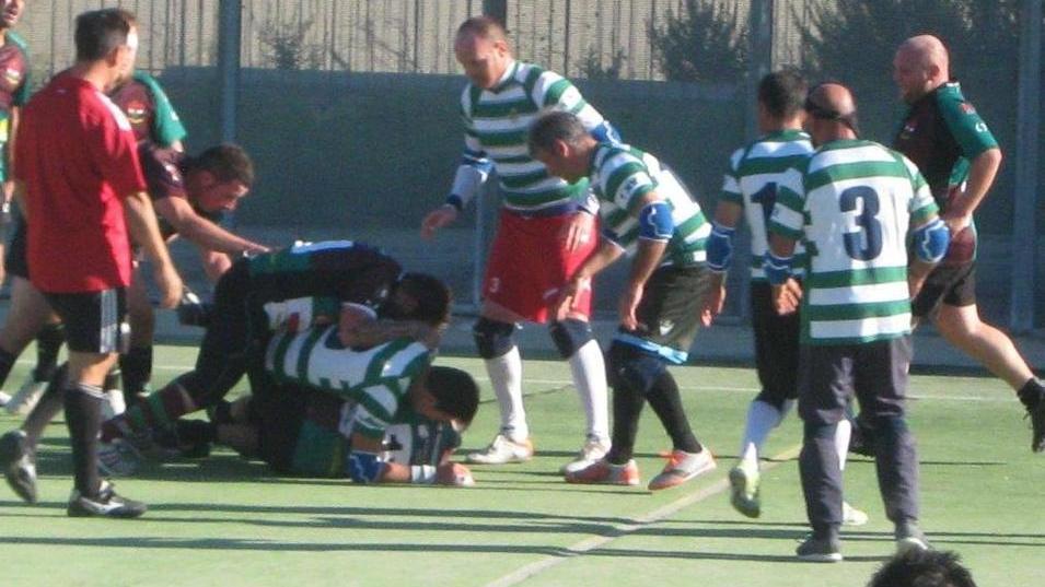 Una partita delle Pecore nere all’interno del carcere delle Sughere