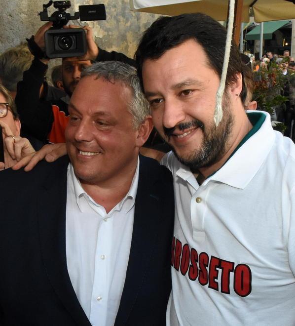 Antonfrancesco Vivarelli Colonna e Matteo Salvini